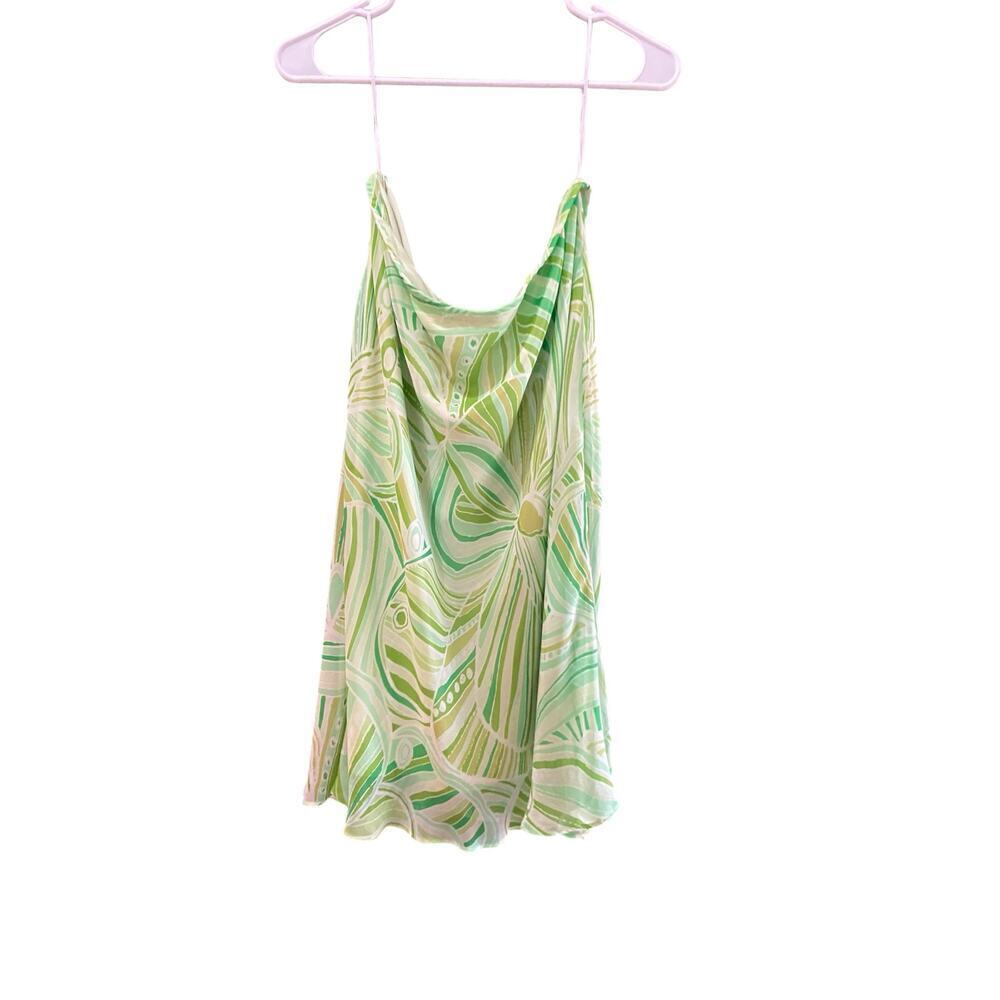 DressBarn Women's Green Floral Print knee length Skirt Size 14 - Picture 3 of 3